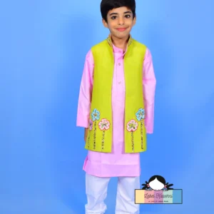 Floral Foliage (Open Achkan Set)