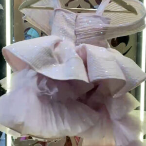 Baby Pink Up-Down Wired Frock